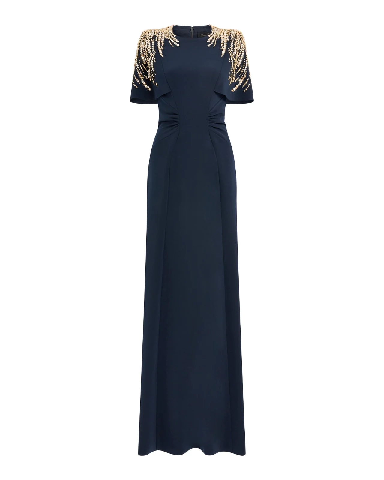 Embellished Petal-Sleeve Trumpet Gown Embellished Petal-Sleeve Trumpet Gown