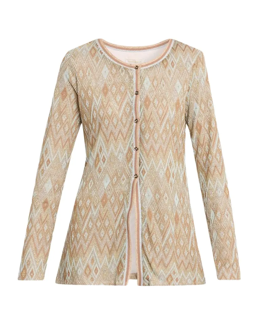 Ramy Brook McKenna Diamond Knit Cardigan | Image 1 Ramy Brook McKenna Diamond Knit Cardigan | Image 1