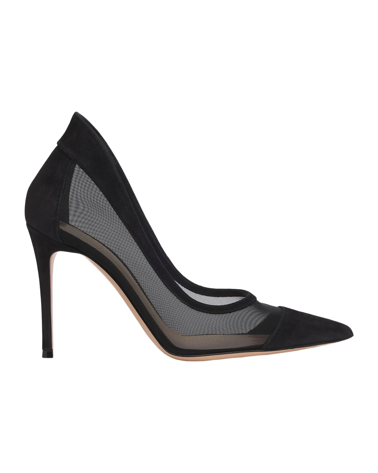 95mm Mesh and Suede Pointed-Toe Pumps 95mm Mesh and Suede Pointed-Toe Pumps