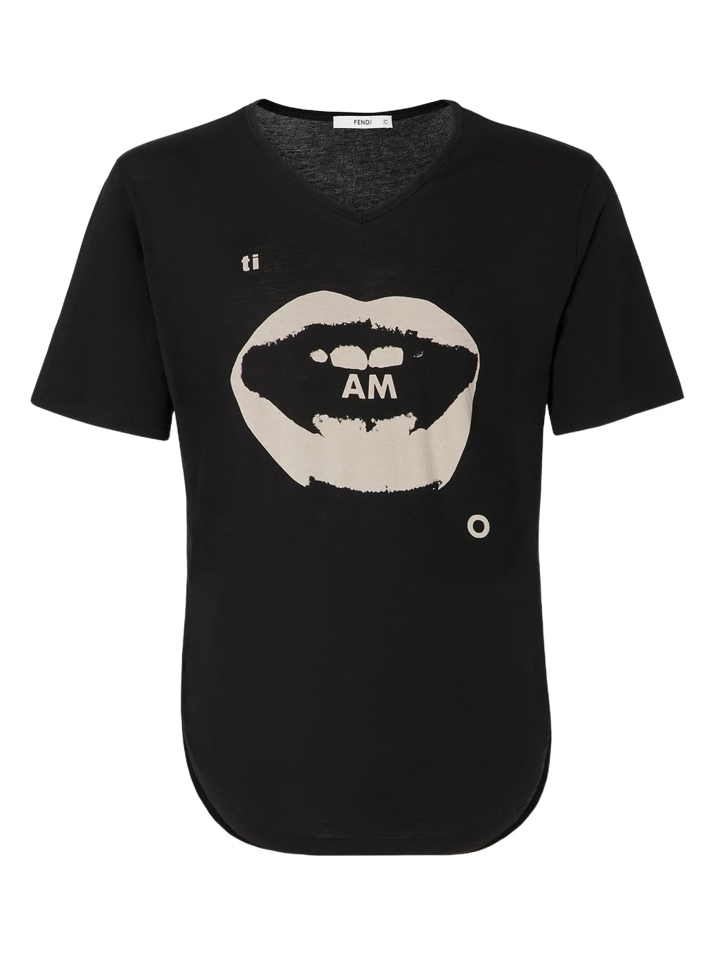 Fendi Cotton T-Shirt with Ti Amo Print