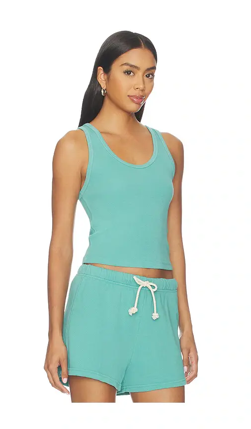 perfectwhitetee Blondie Rib Bra Friendly Tank | Thumbnail 2