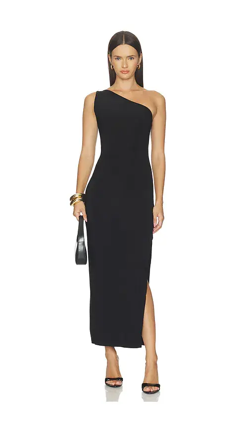 Norma Kamali x Lifestyle One Shoulder Long Dress | Image 1 Norma Kamali x Lifestyle One Shoulder Long Dress | Image 1