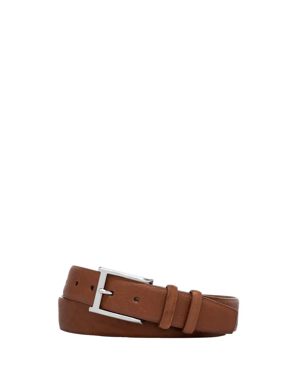 W. Kleinberg Men's Pebbled Bison Leather Belt | Thumbnail 2