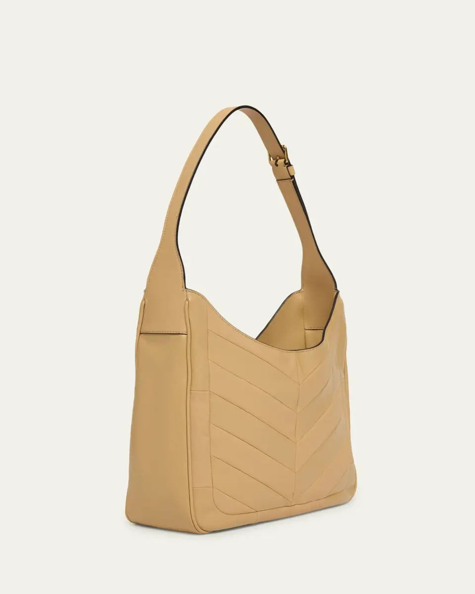 Valentino Garavani Medium Chevron Leather Hobo Bag | Thumbnail 3 Valentino Garavani Medium Chevron Leather Hobo Bag | Thumbnail 3