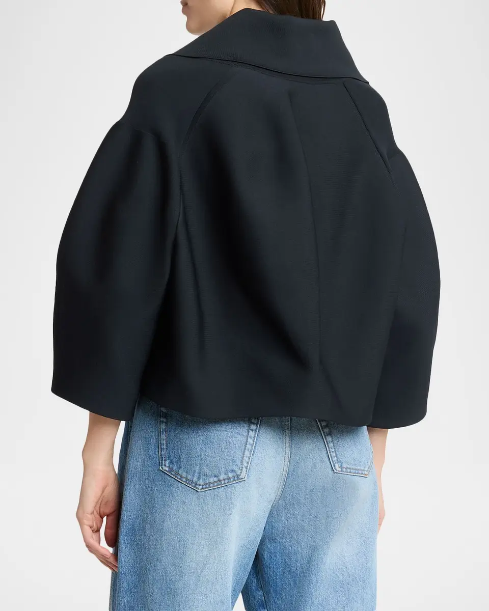 Givenchy Cocoon Button-Down Crop Jacket | Thumbnail 3 Givenchy Cocoon Button-Down Crop Jacket | Thumbnail 3