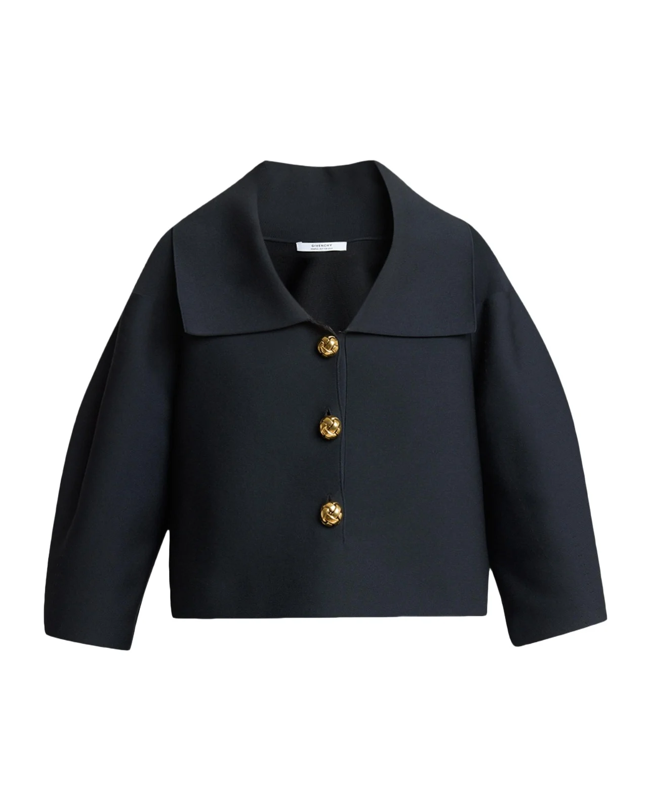 Givenchy Cocoon Button-Down Crop Jacket