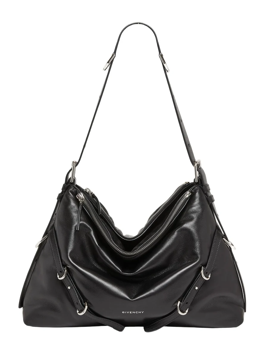 Voyou Buckle-Embellished Shoulder Bag in Leather Voyou Buckle-Embellished Shoulder Bag in Leather
