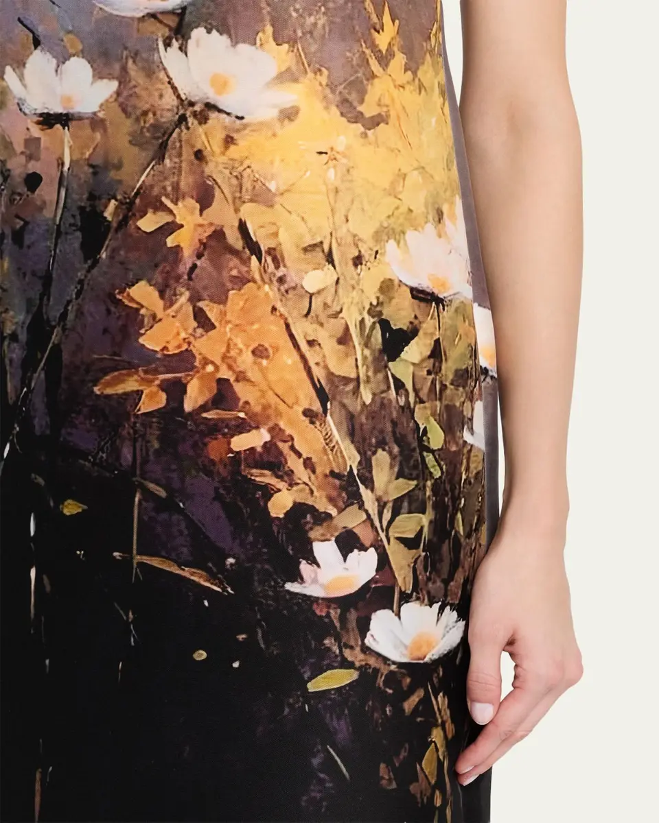 Rickie Freeman for Teri Jon Cap-Sleeve Floral Mikado Dress | Thumbnail 5 Rickie Freeman for Teri Jon Cap-Sleeve Floral Mikado Dress | Thumbnail 5