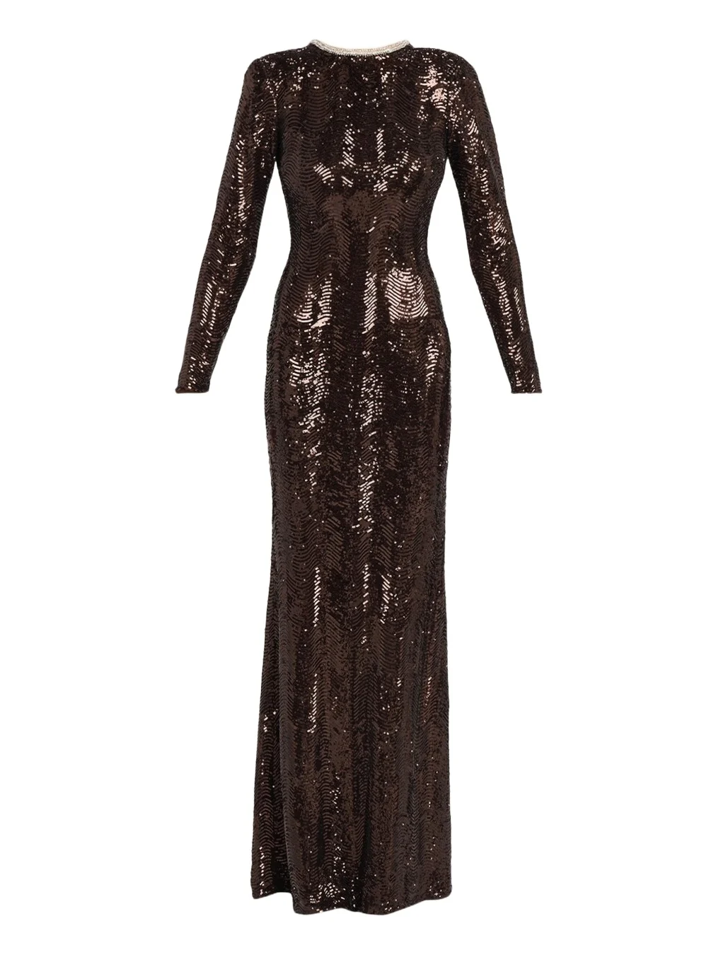 Long Sleeve Open Back Sequin Dress Long Sleeve Open Back Sequin Dress