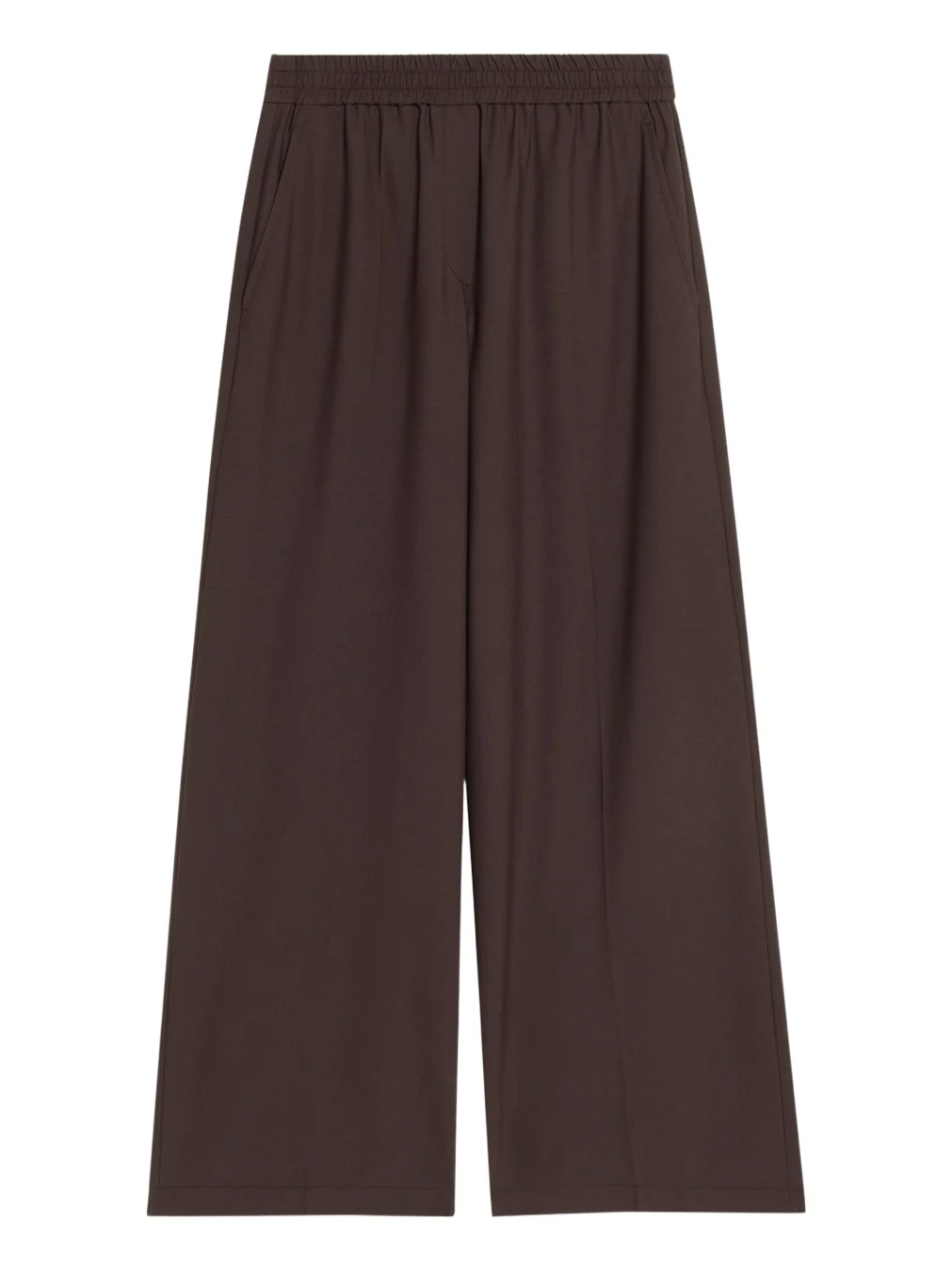 Brunello Cucinelli Wool-Blend Wide-Leg Pants