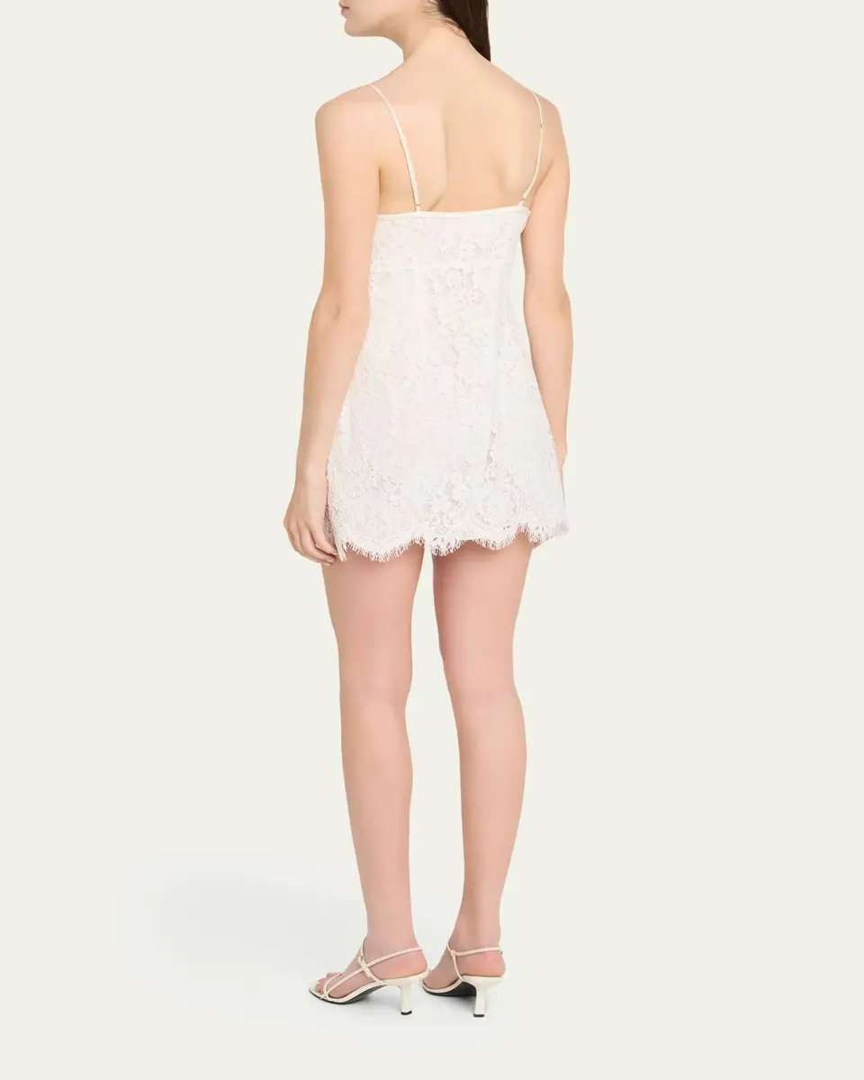 LoveShackFancy Petaline Lace Mini Dress | Thumbnail 3 LoveShackFancy Petaline Lace Mini Dress | Thumbnail 3