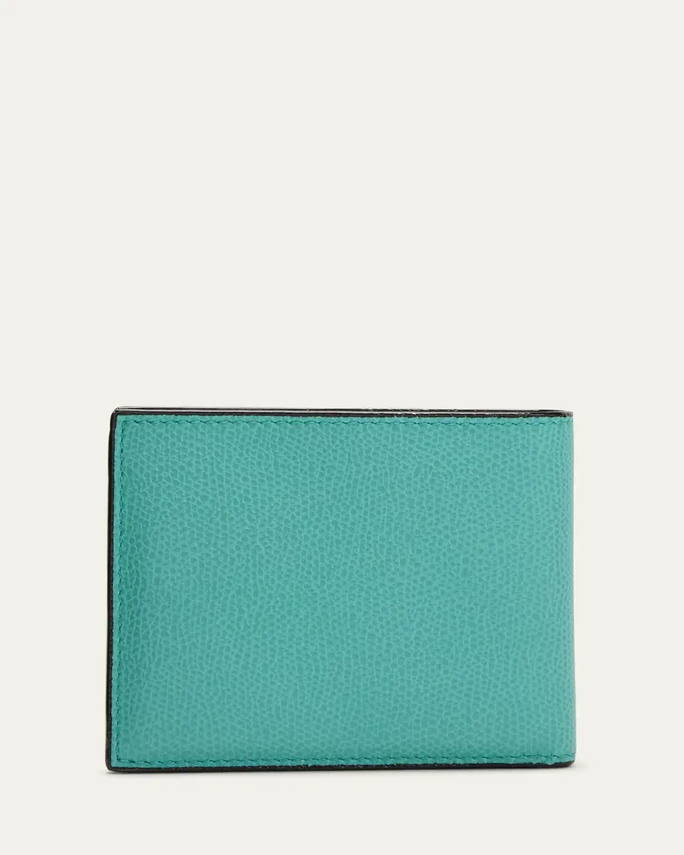 Valextra Men's Leather V-Cut Bifold Wallet | Thumbnail 6 Valextra Men's Leather V-Cut Bifold Wallet | Thumbnail 6