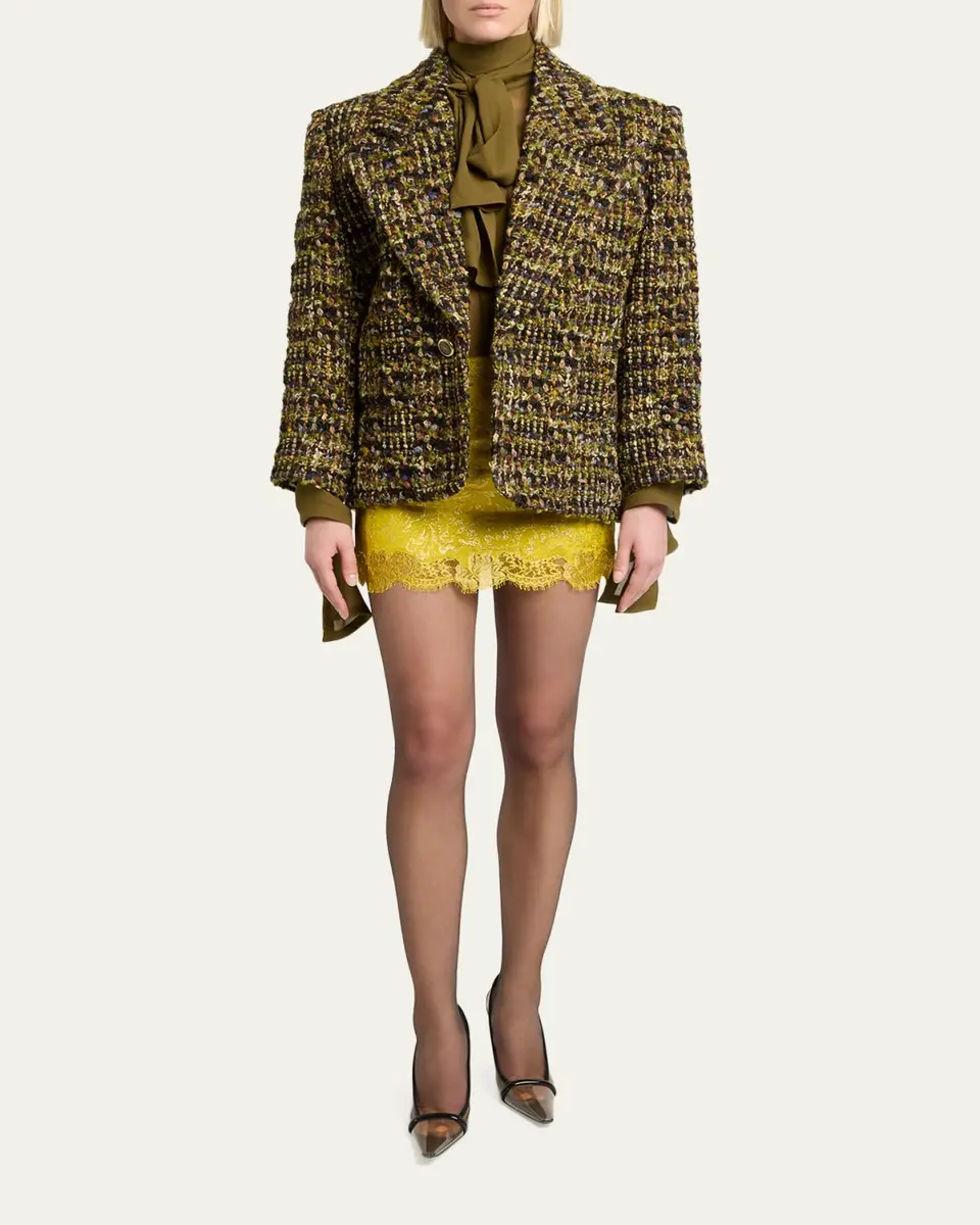 Saint Laurent Lavalliere Silk Long-Sleeve Blouse | Thumbnail 2 Saint Laurent Lavalliere Silk Long-Sleeve Blouse | Thumbnail 2