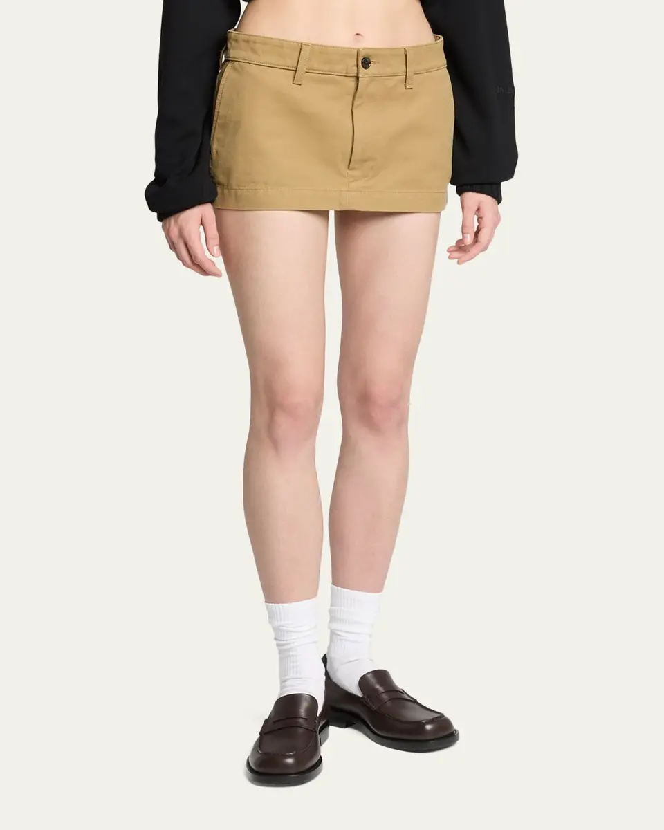Balenciaga Cotton Canvas Mini Skirt | Thumbnail 4 Balenciaga Cotton Canvas Mini Skirt | Thumbnail 4
