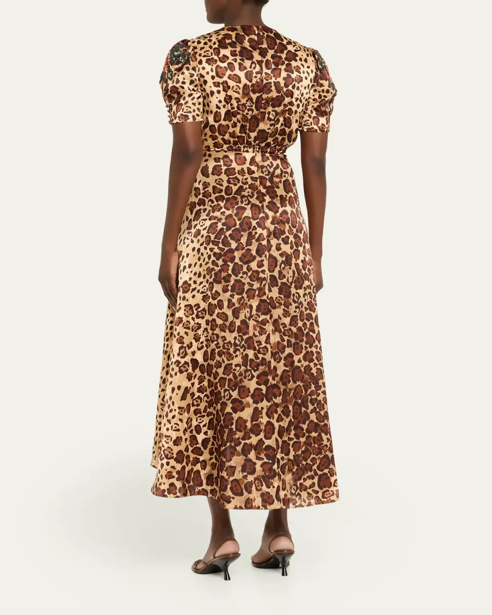 Saloni Lea Printed Long Dress | Thumbnail 6 Saloni Lea Printed Long Dress | Thumbnail 6