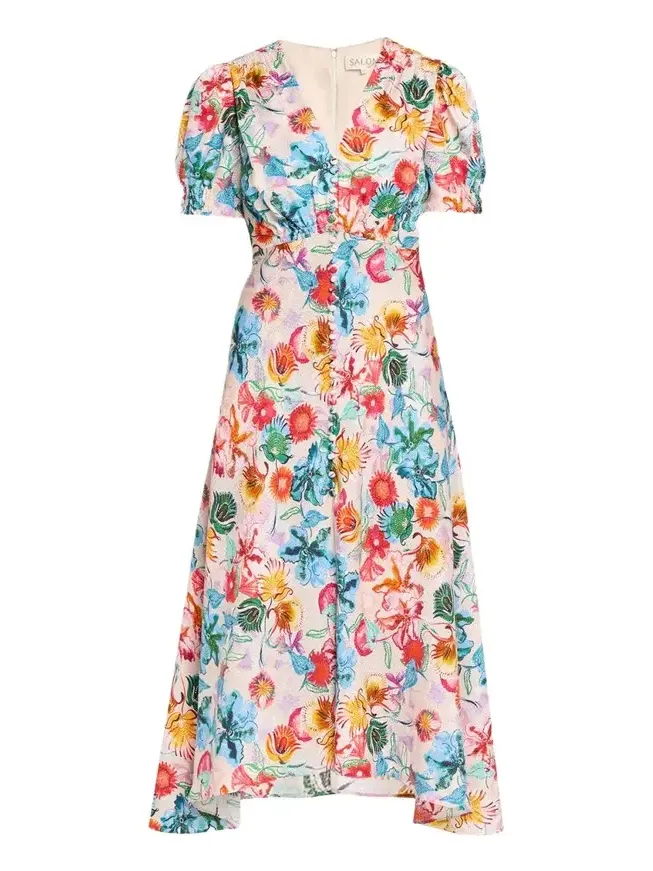 Lea Printed Long Dress Lea Printed Long Dress