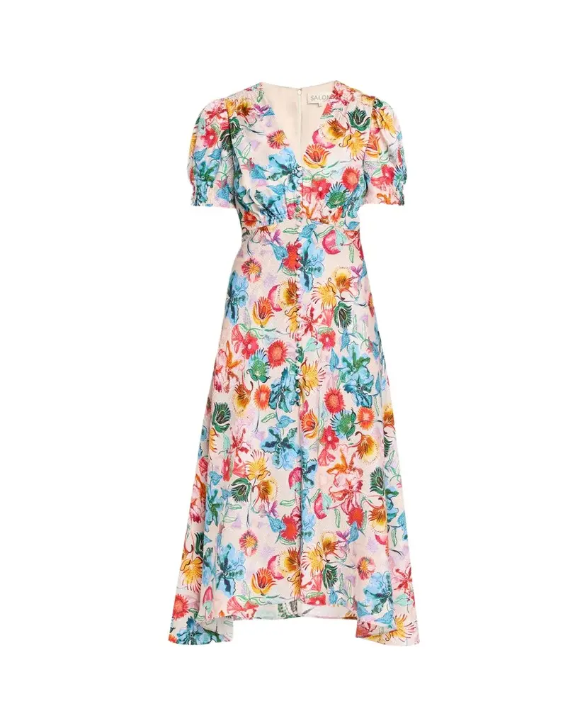 Saloni Lea Printed Long Dress | Image 1 Saloni Lea Printed Long Dress | Image 1
