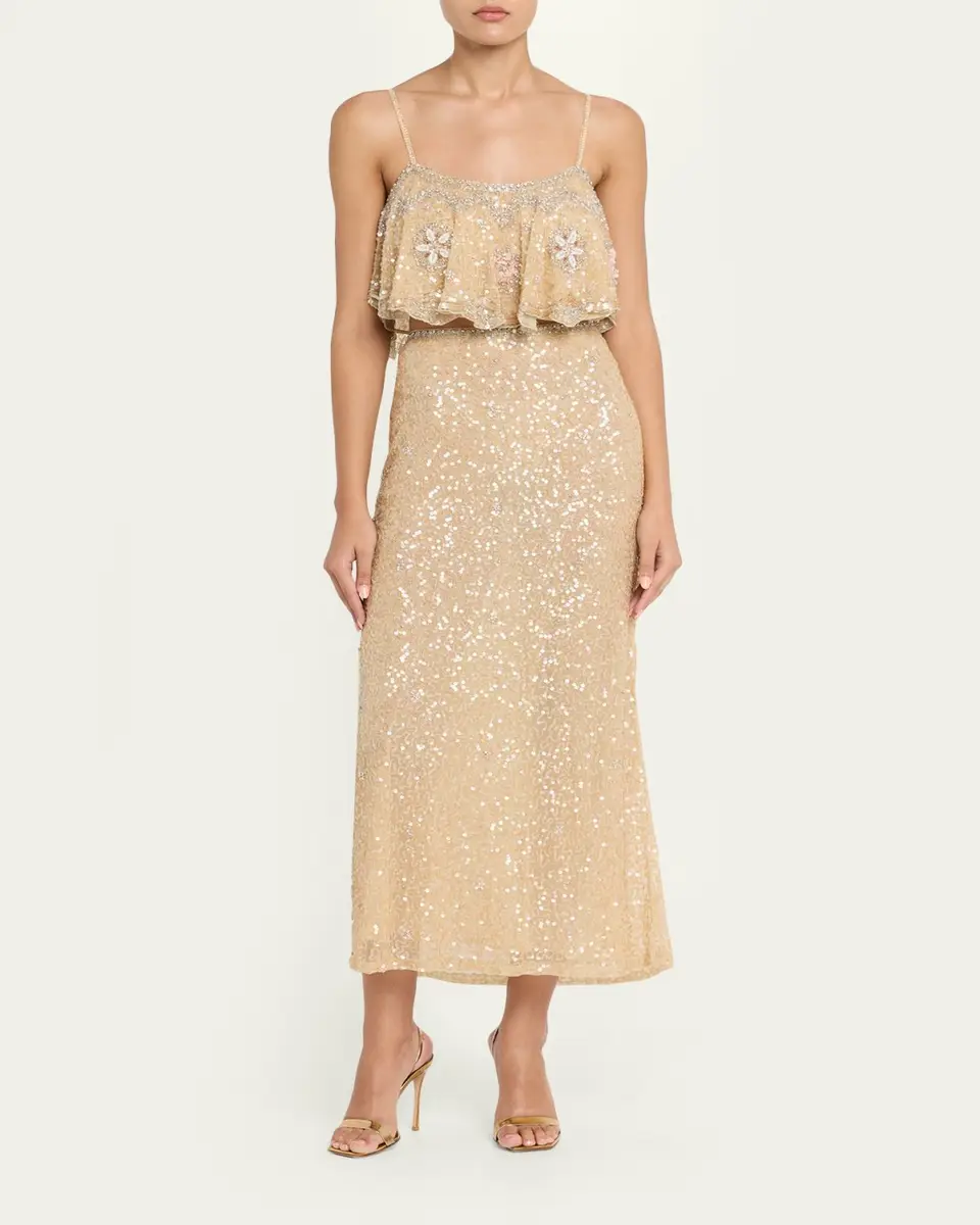 LoveShackFancy Sorwyn Embellished Crop Top | Thumbnail 2 LoveShackFancy Sorwyn Embellished Crop Top | Thumbnail 2
