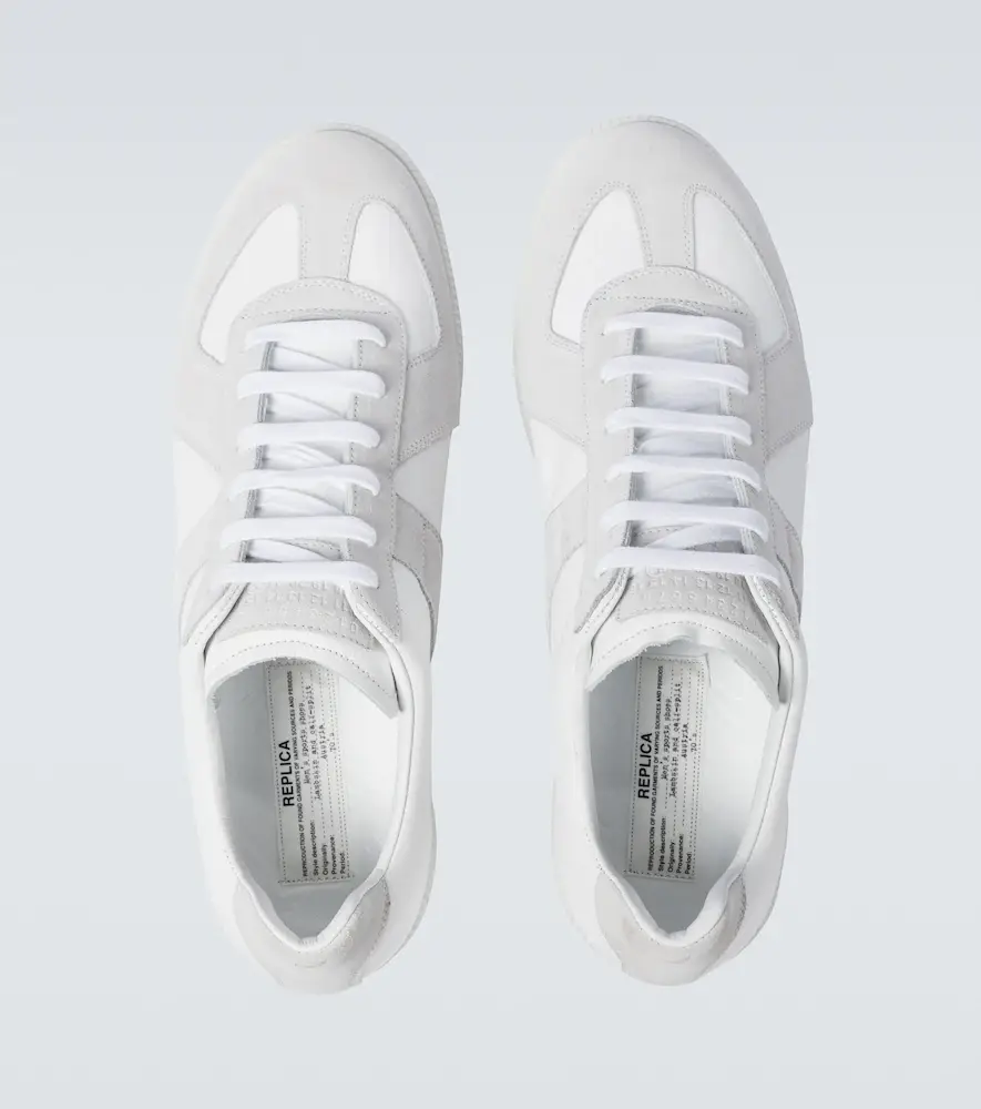 Maison Margiela Replica leather and suede sneakers | Thumbnail 4 Maison Margiela Replica leather and suede sneakers | Thumbnail 4