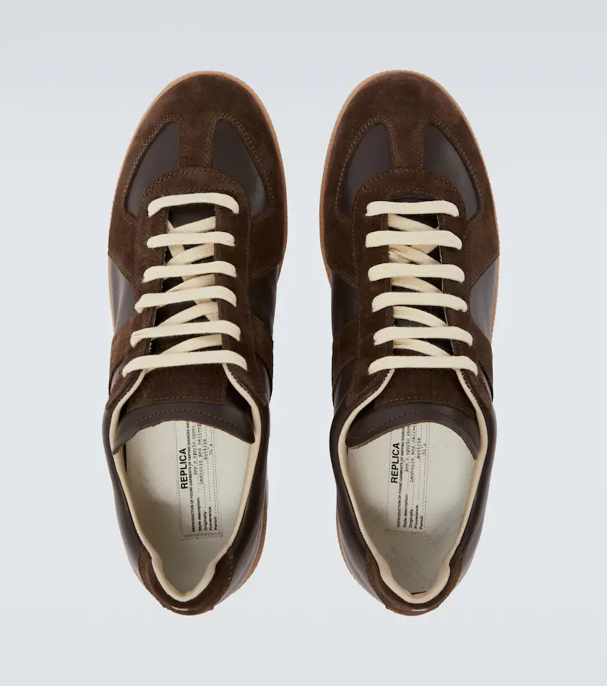 Maison Margiela Replica leather and suede sneakers | Thumbnail 3 Maison Margiela Replica leather and suede sneakers | Thumbnail 3