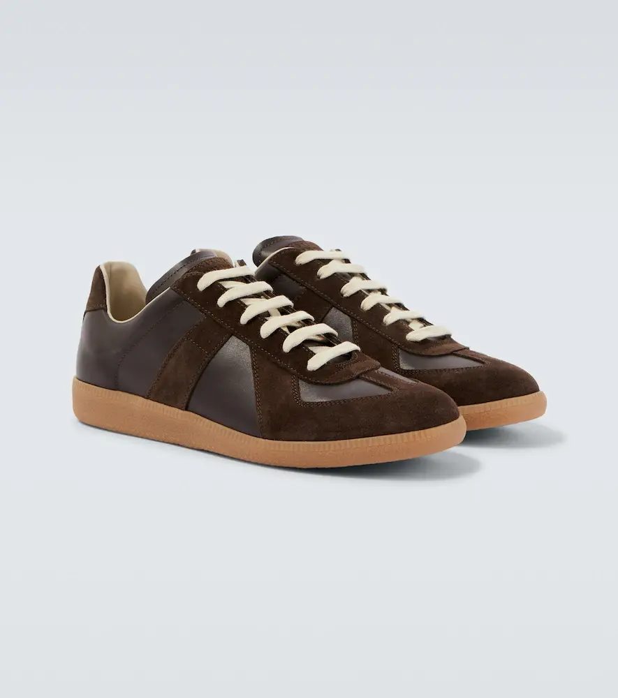 Maison Margiela Replica leather and suede sneakers | Thumbnail 4 Maison Margiela Replica leather and suede sneakers | Thumbnail 4