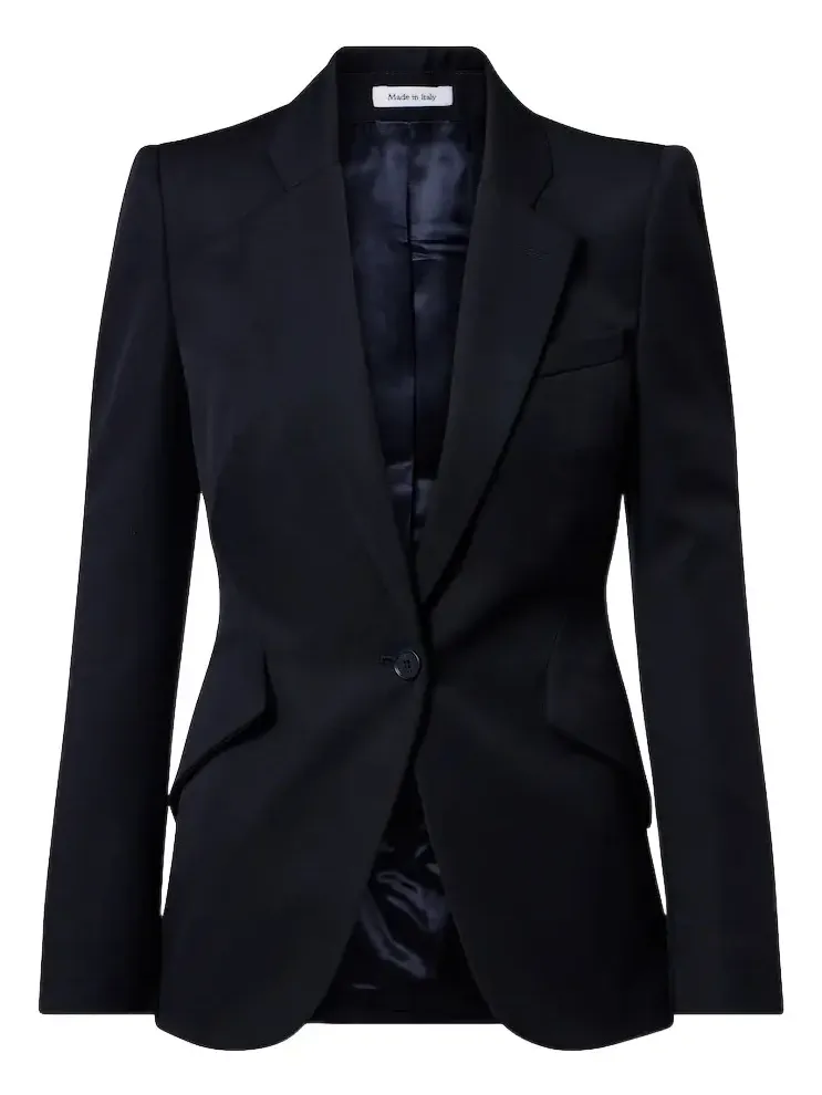 Wool grain de poudre blazer Wool grain de poudre blazer