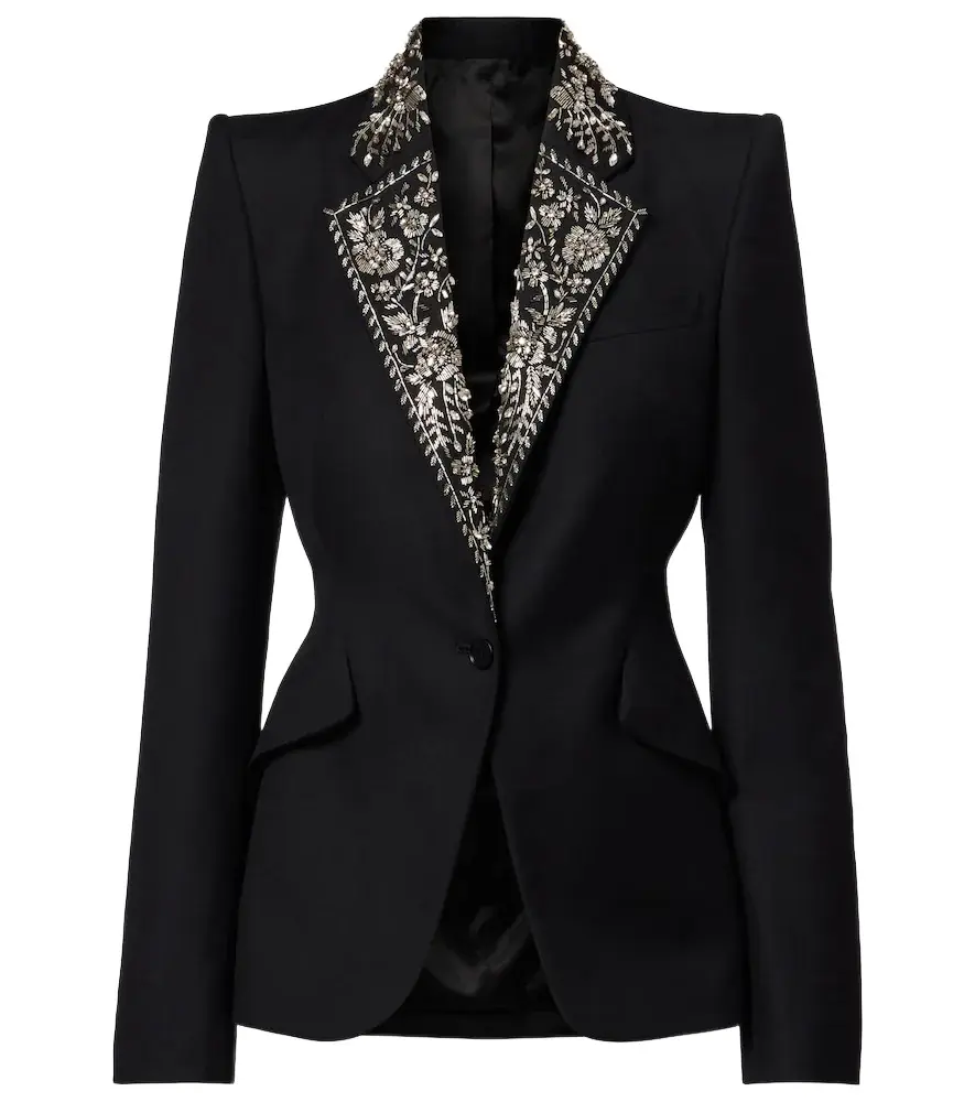 Alexander McQueen Embellished single-breasted blazer | Image 1 Alexander McQueen Embellished single-breasted blazer | Image 1