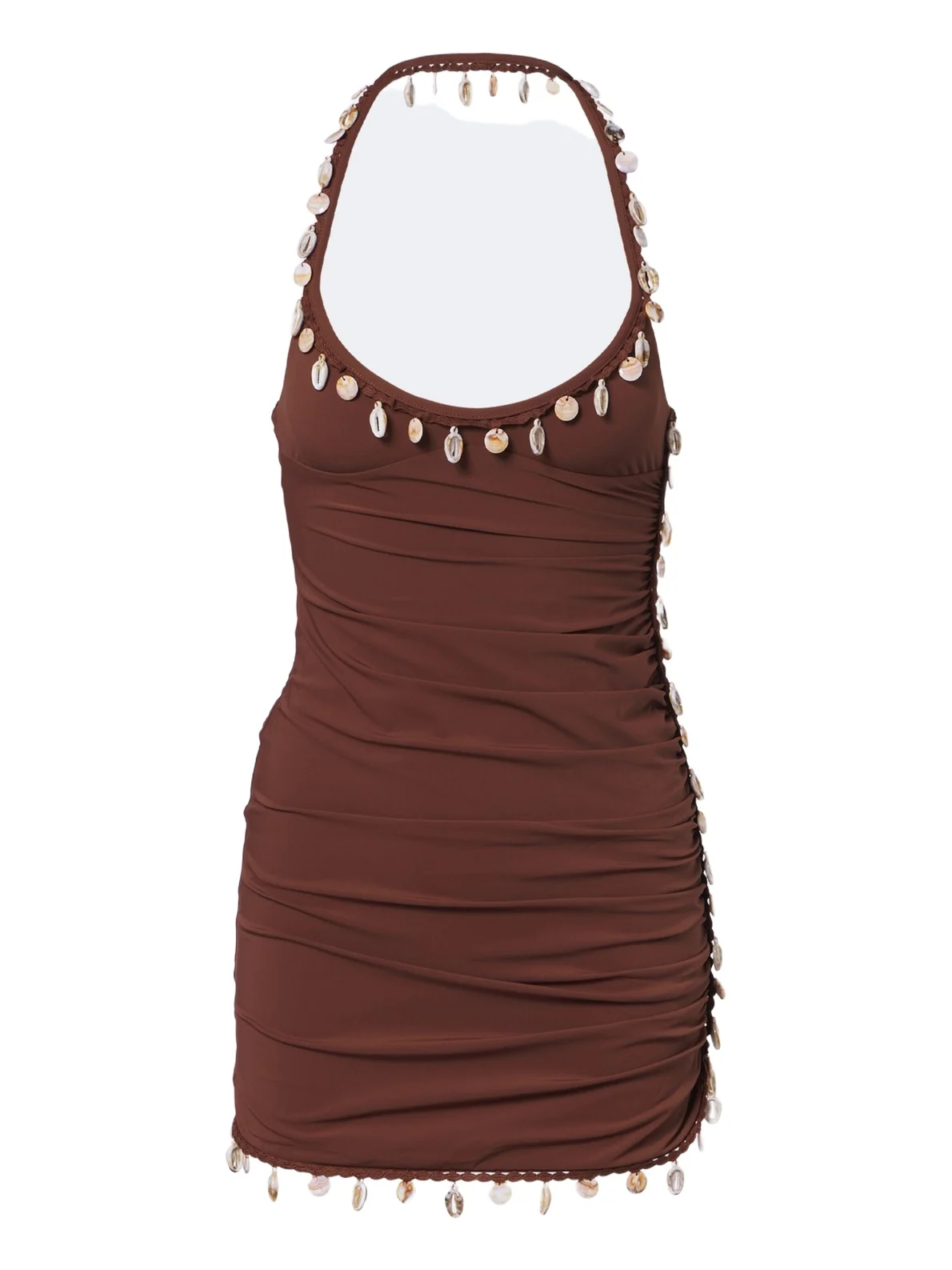 Beach Quartz embellished jersey minidress