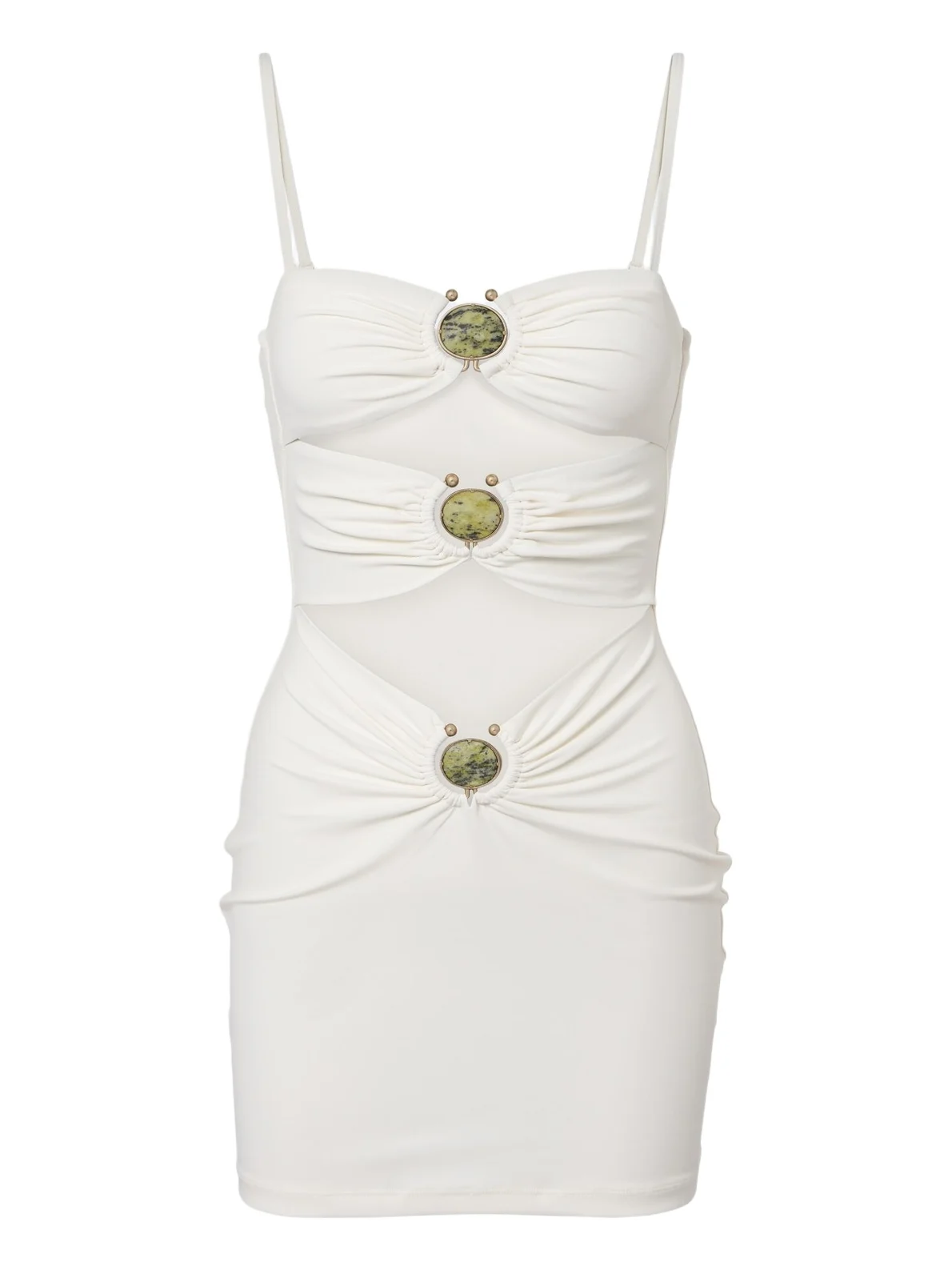 Cutout embellished minidress