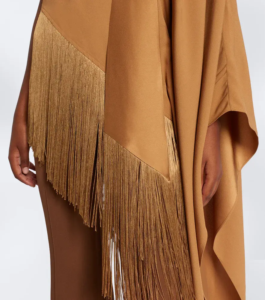Taller Marmo Atlas fringed scarf-detail crêpe cady blouse | Thumbnail 6 Taller Marmo Atlas fringed scarf-detail crêpe cady blouse | Thumbnail 6