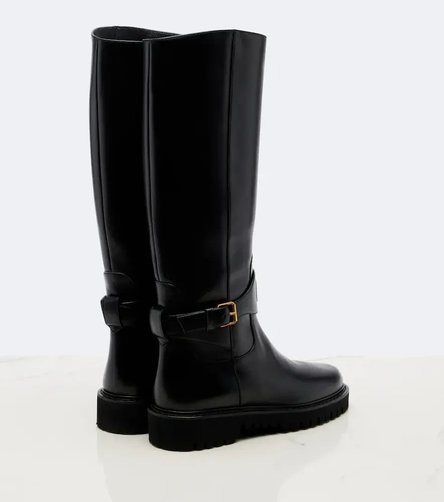Valentino Garavani VLogo leather knee-high boots | Thumbnail 3 Valentino Garavani VLogo leather knee-high boots | Thumbnail 3