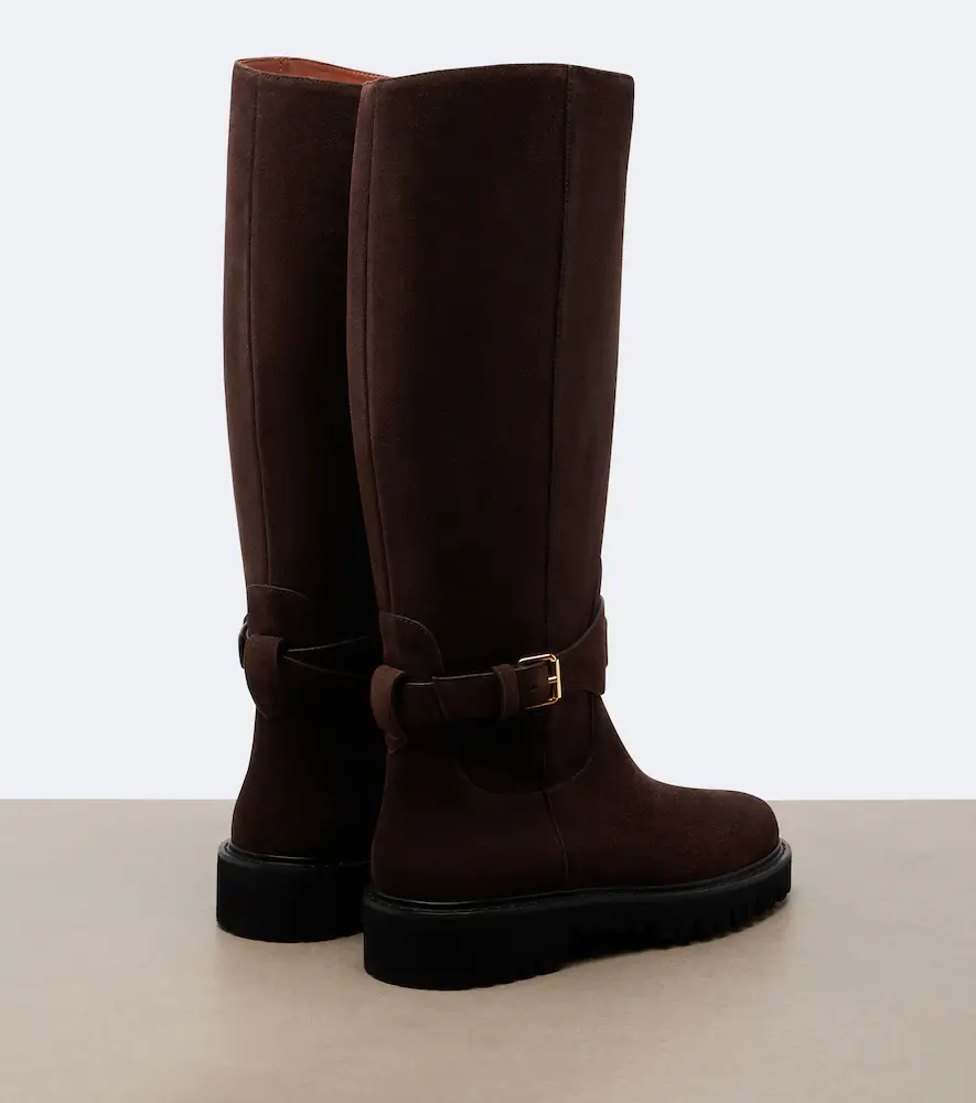 Valentino Garavani VLogo suede knee-high boots | Thumbnail 2