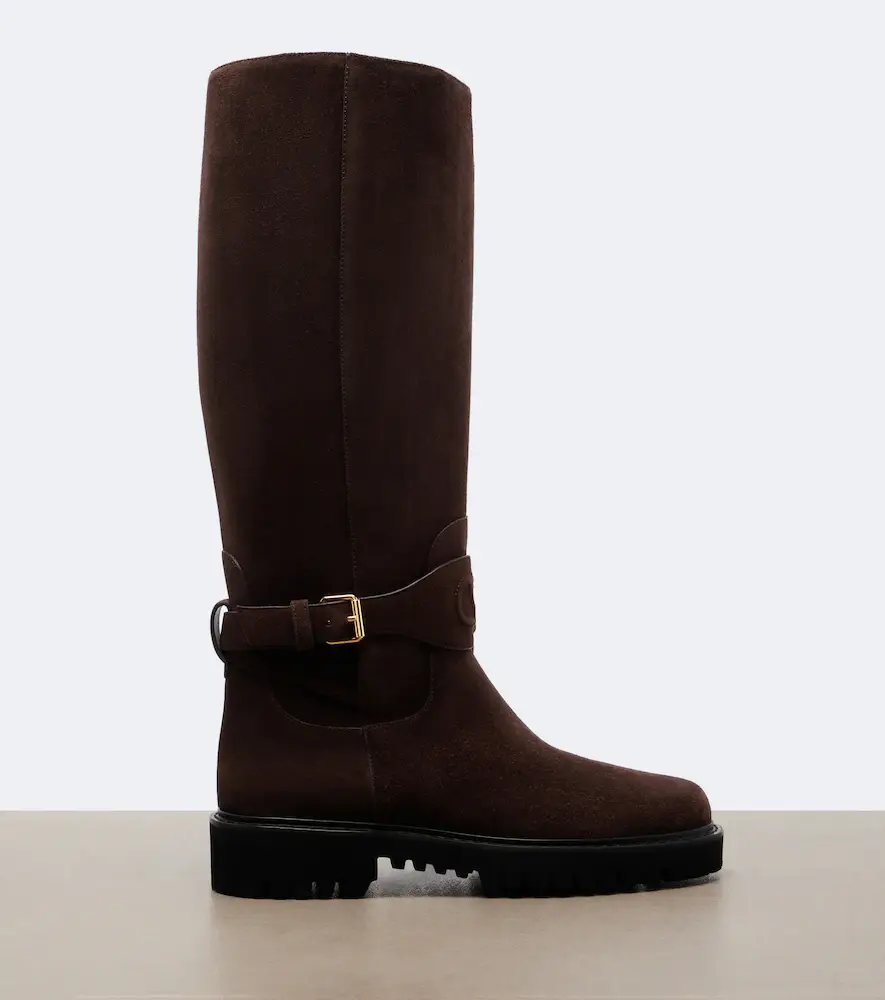 Valentino Garavani VLogo suede knee-high boots | Thumbnail 4