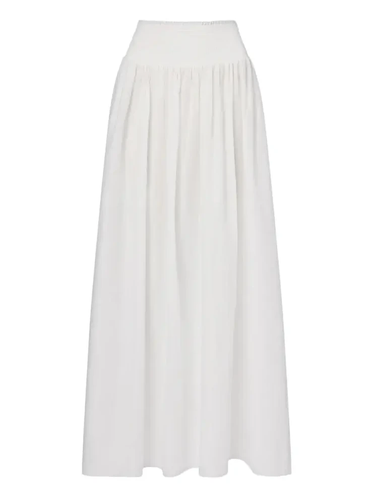 Millie cotton poplin maxi skirt
