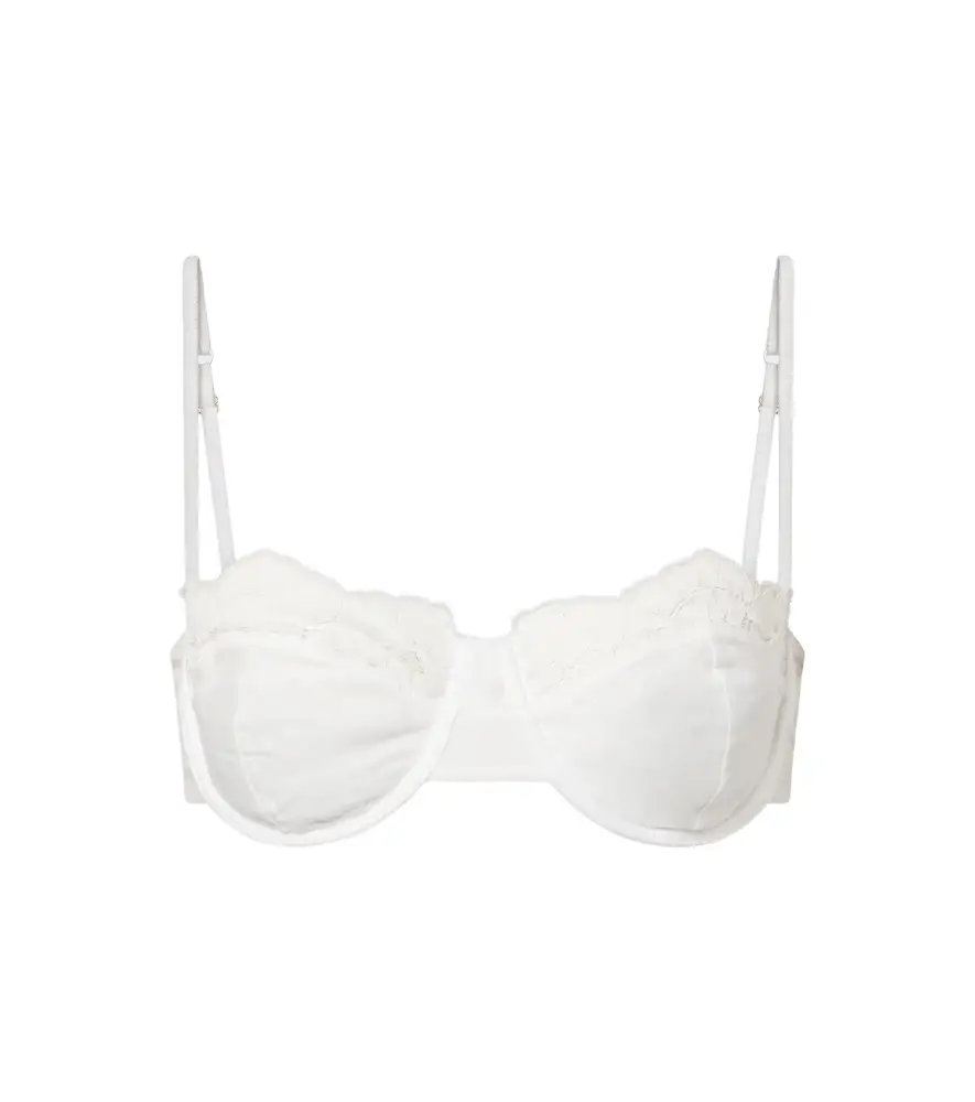 Montce Lace-trimmed cotton bra top | Image 1 Montce Lace-trimmed cotton bra top | Image 1