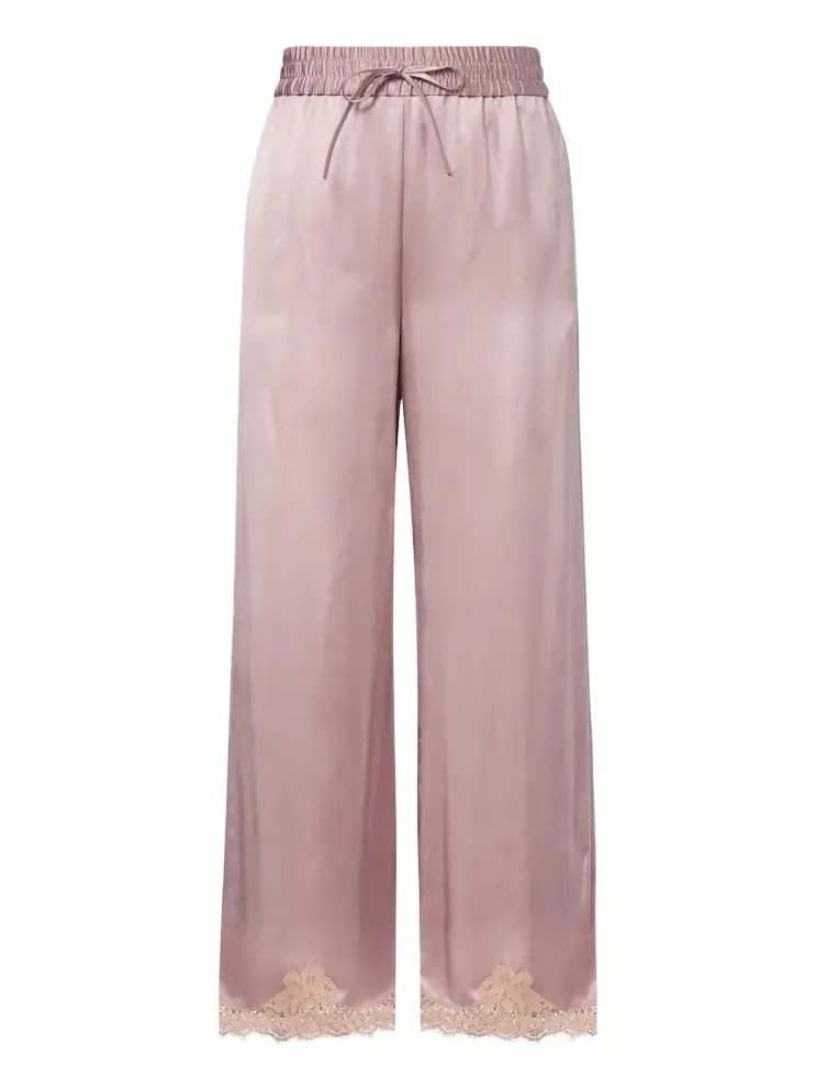 Valentino Garavani Silk crêpe satin wide-leg pants