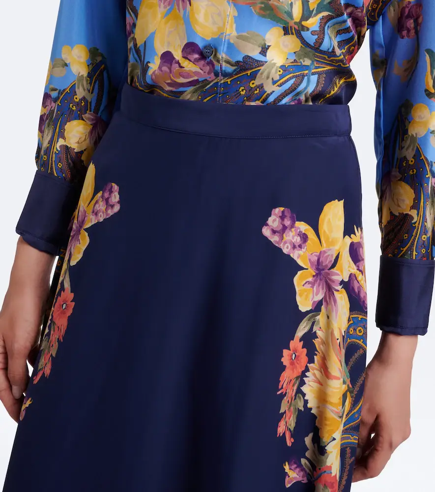 Etro Floral silk crêpe de chine maxi skirt | Thumbnail 2 Etro Floral silk crêpe de chine maxi skirt | Thumbnail 2