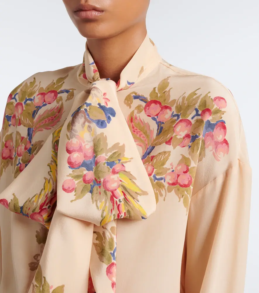 Etro Floral silk crêpe de chine blouse | Thumbnail 2 Etro Floral silk crêpe de chine blouse | Thumbnail 2