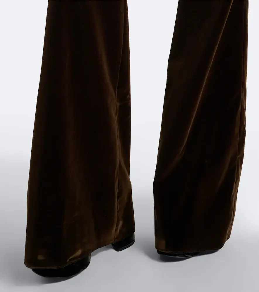 Etro Cotton velvet flared pants | Thumbnail 2 Etro Cotton velvet flared pants | Thumbnail 2