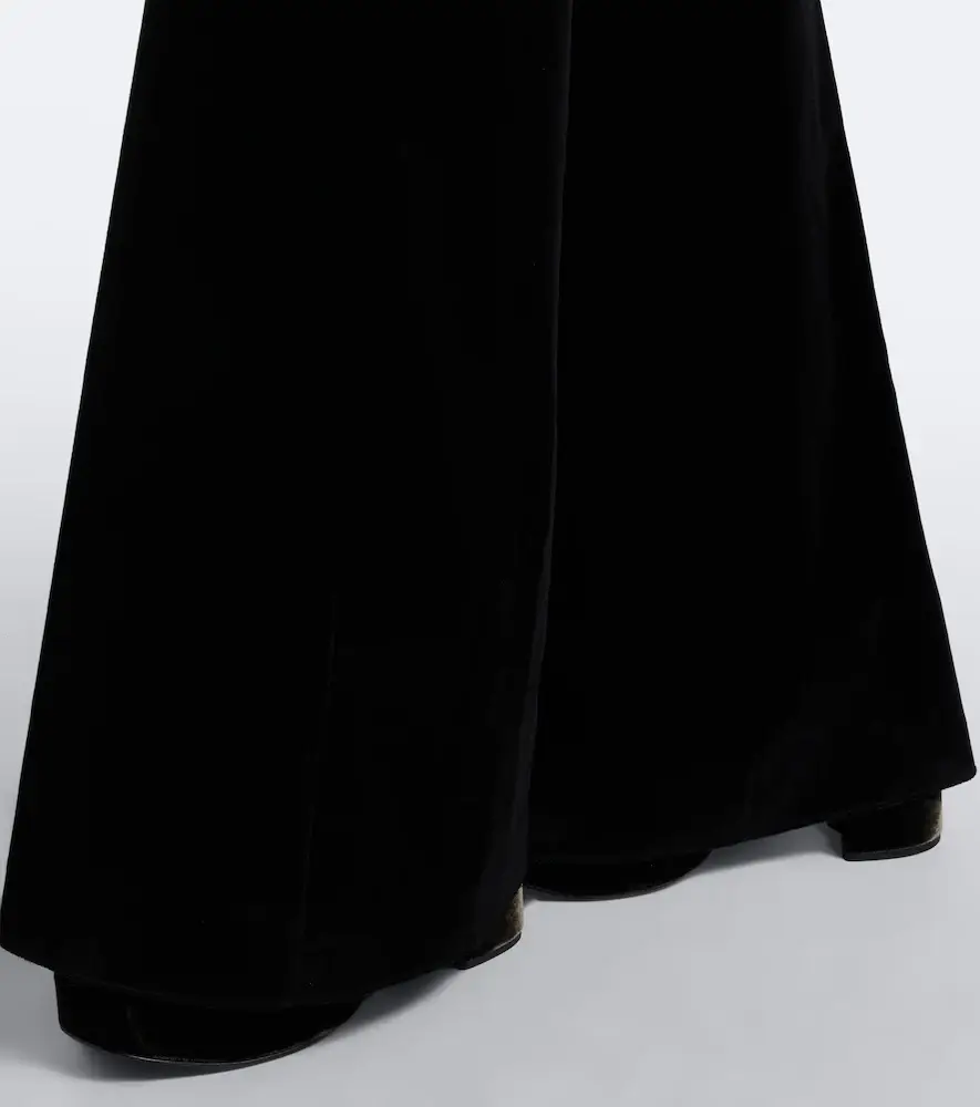 Etro Cotton velvet flared pants | Thumbnail 2 Etro Cotton velvet flared pants | Thumbnail 2