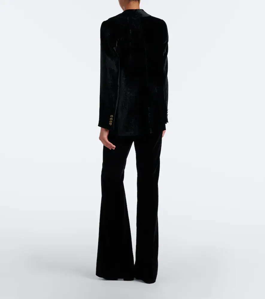 Etro Cotton velvet flared pants | Thumbnail 4 Etro Cotton velvet flared pants | Thumbnail 4