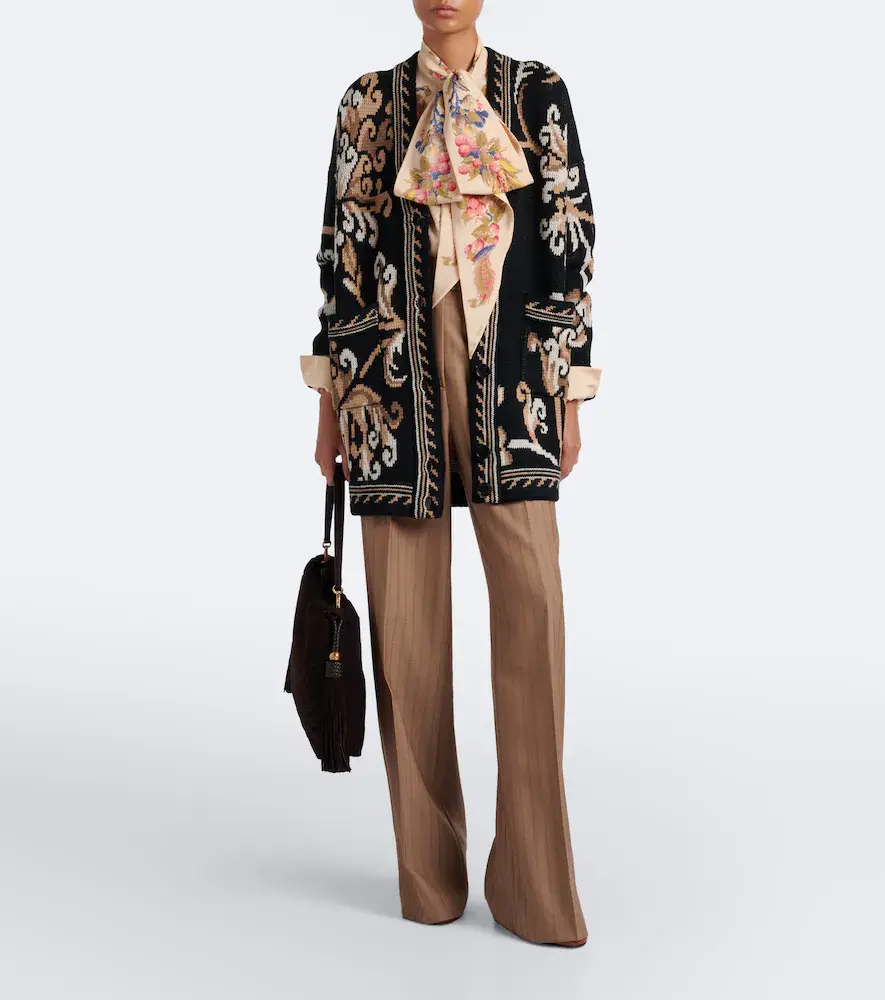 Etro Jacquard wool cardigan | Thumbnail 2