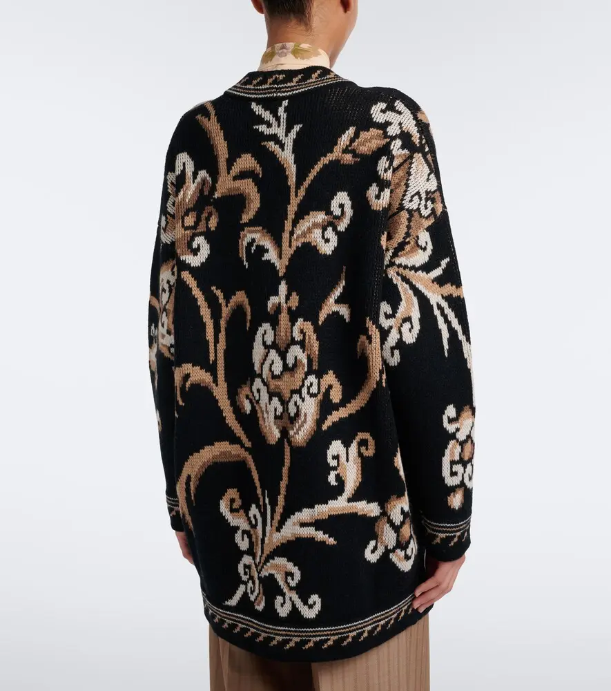 Etro Jacquard wool cardigan | Thumbnail 4