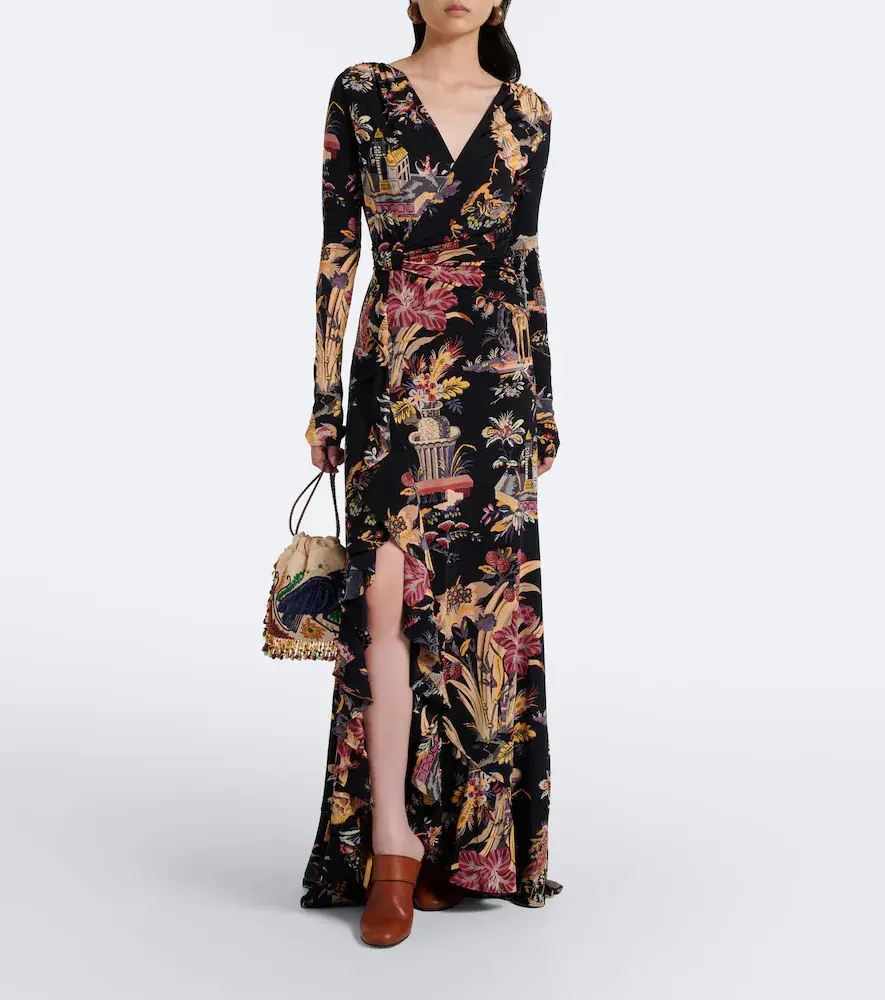 Etro Printed jersey maxi dress | Thumbnail 4