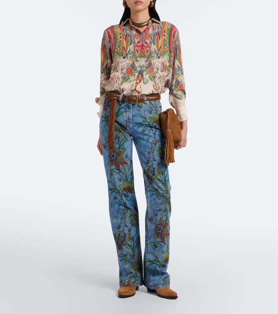 Etro Floral flared jeans | Thumbnail 2 Etro Floral flared jeans | Thumbnail 2