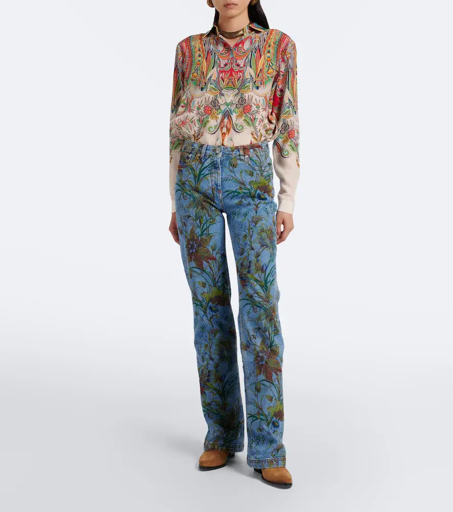 Etro Floral flared jeans | Thumbnail 6 Etro Floral flared jeans | Thumbnail 6