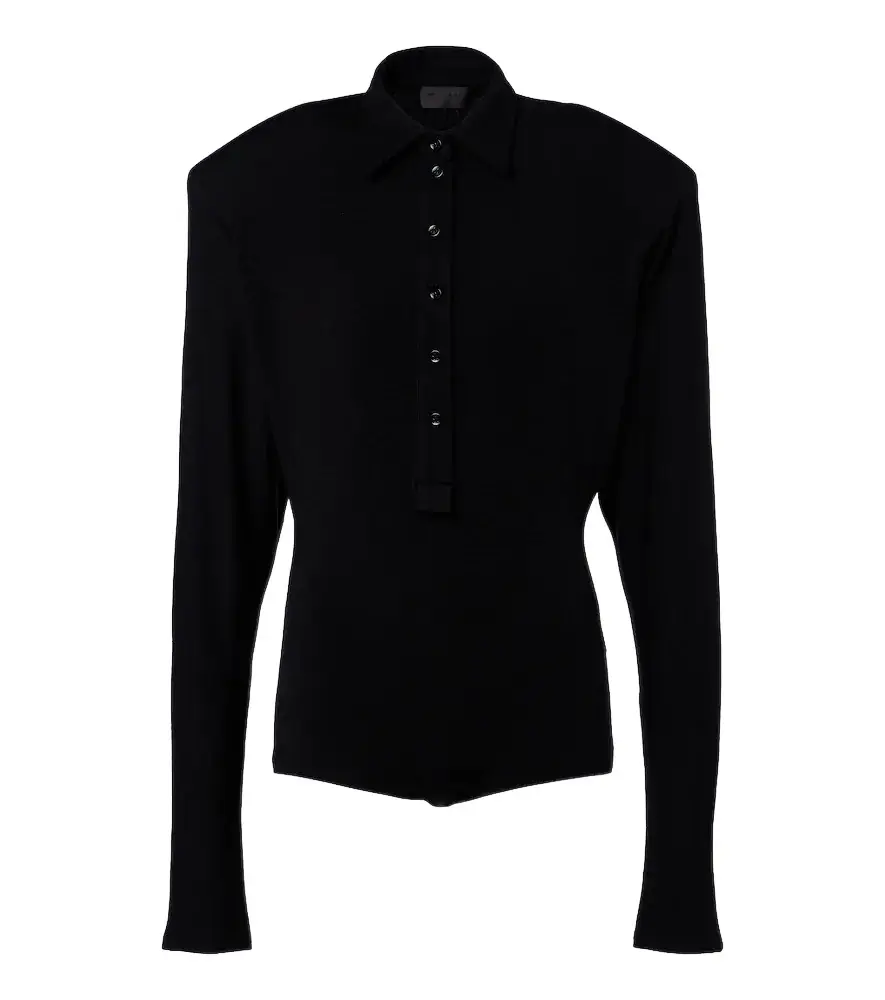 Mugler Wool-blend polo sweater | Image 1 Mugler Wool-blend polo sweater | Image 1