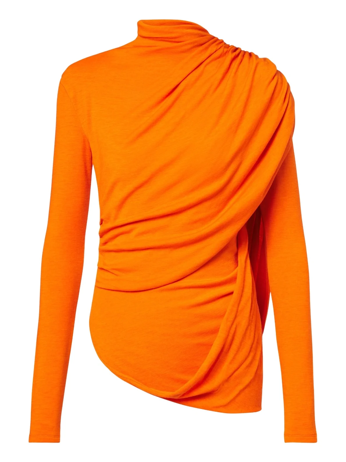Mugler Caped wool-blend top