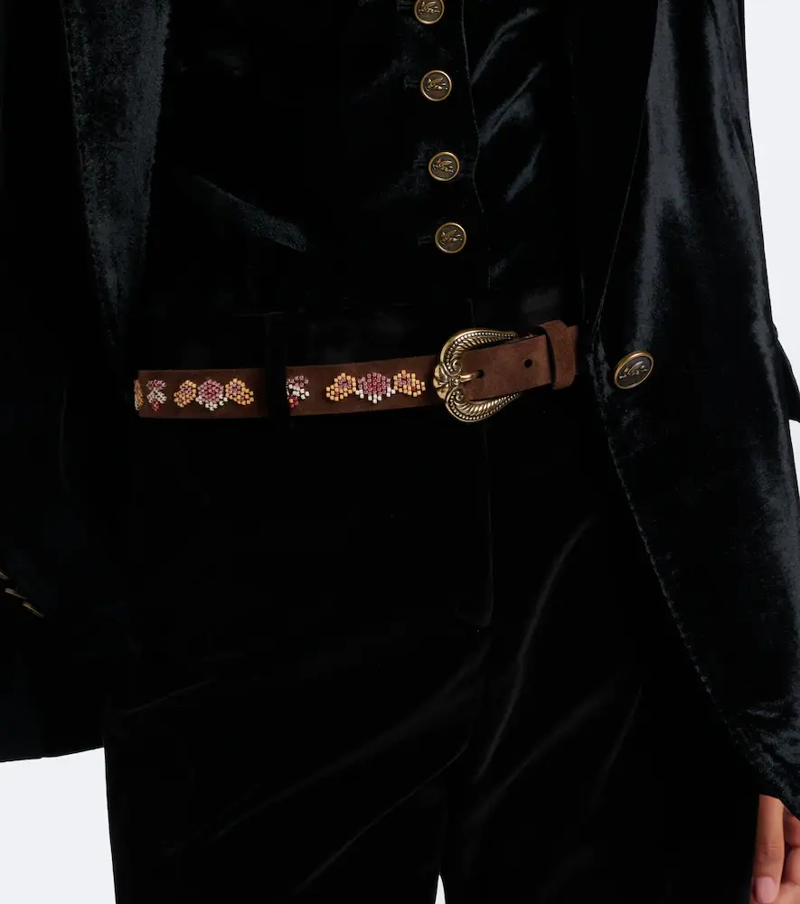 Etro Beaded suede belt | Thumbnail 3