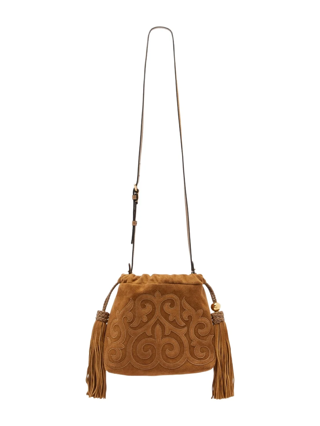 Kalispera Small embroidered suede clutch Kalispera Small embroidered suede clutch